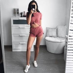 LA HEARTS | Mauve Pink Romper